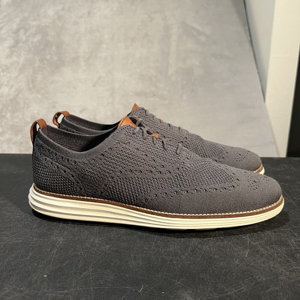 Cole Haan OriginalGrand Stitchlite Shoes Mens 11 Knit Wingtip Oxford Comfort